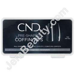  CND Coffin Full Tips Clear 100/Box 