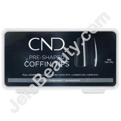  CND Coffin Full Tips Clear 360/Box 