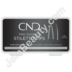  CND Stiletto Tips Clear 100/Box 