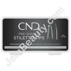  CND Stiletto Tips Clear 360/Box 