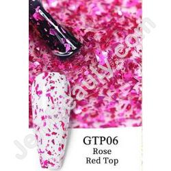  BP Glitter Top Gel Rose Red 7 ml 