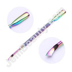  Rainbow Dual Cuticle Pusher 1 