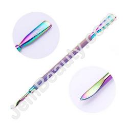  Rainbow Dual Cuticle Pusher 3 