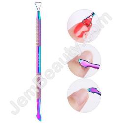  Rainbow Gel Cuticle Pusher Tool 