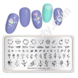  BP Stamping Plate Flower L004 