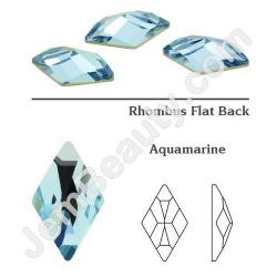  Swarovski Rhombus Aquamarine 6pcs/Bag 