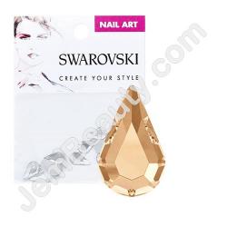  Swarovski Pear HF Golden Shdw 10/Pack 