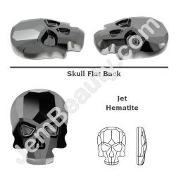  Swarovski Skull Jet Hematite 3pcs/Bag 