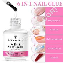  BP 6 in 1 UV/LED Nail Glue 15 ml 