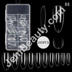  BP Nail Tips Full Clear 01 