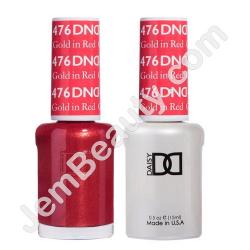  Gel DND 476 Gold in Red 15 ml 