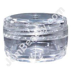  Empty Nail Art Jar Small Ridges Single 