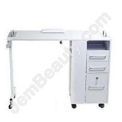  Folding Nail Table White 