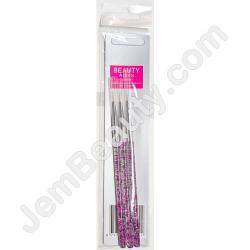  BP Art Brushes Purple Glitter 3pcs/Set 