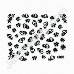  Berkeley 3D Nail Decal C001 