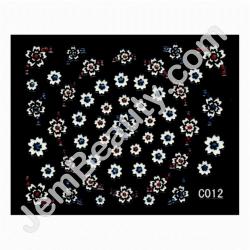  Berkeley 3D Nail Decal C012 