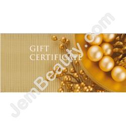  Gift Certificate Gold Beads 