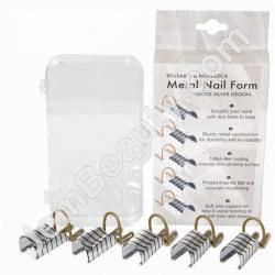  Reusable Metal Nail Form Silver 5/Box 