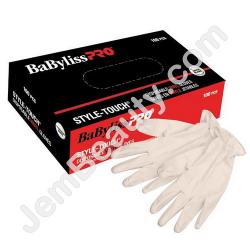  BaBylissPro Gloves Vinyl WHT S 100/Box 