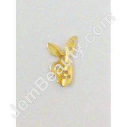  Nail Charm Gold Playboy Bunny 