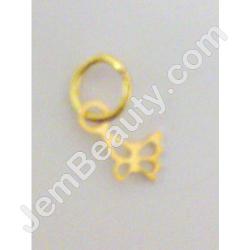  Nail Ring Gold Butterfly 