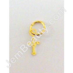  Nail Ring Gold Cross 