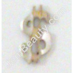  Nail Charm Silver Dollar Sign 