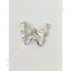  Nail Charm Silver Butterfly Big 