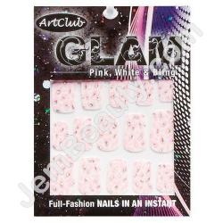  Art Club Pink, White & Bling Small 