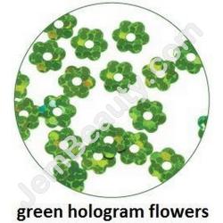  Art Club Holo Flowers Green 