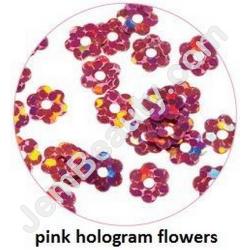  Art Club Holo Flowers Pink 