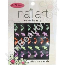  Art Club Decals Neon Hearts 