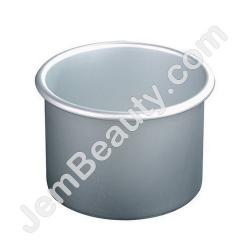  Satin Smooth Metal Wax Pot Single 