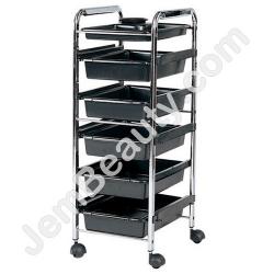  Trolley 6 Tray Black 