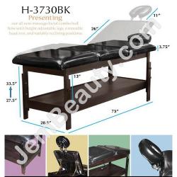  Bed Massage Wooden Black 