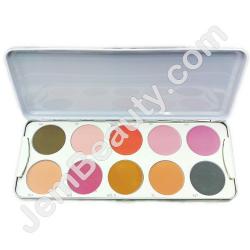  Kryolan Blusher 10 Colors Palette 