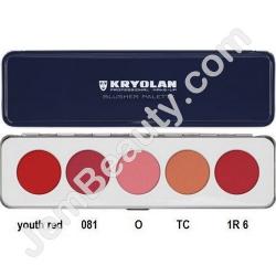  Kryolan Blusher 5 Colors LL Palette 