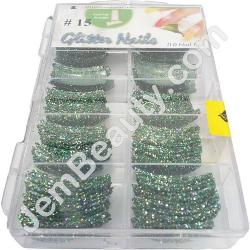  Large Glitter Tips 15 Mermaid 110/Box 