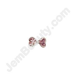  Nail Gem Bow Pink Hearts Small 