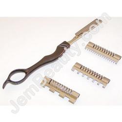  Barber Razor 3 Combs & Handle 