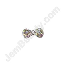  Nail Gem Bow AB Rounded Stones Medium 