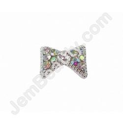  Nail Gem Bow AB Curved Large 