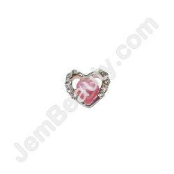  Nail Gem Heart Pink in Heart Medium 