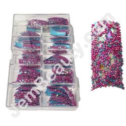  Caviar Nail Tips 3733 Blue Pink 100/Box 