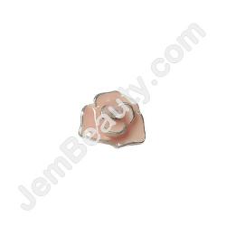  Nail Gem Rose Light Pink Silver Medium 